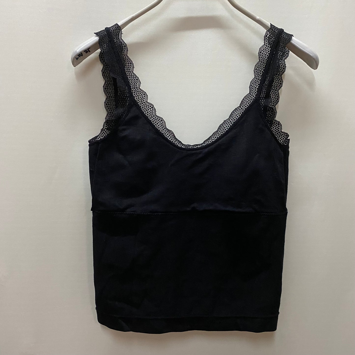 Sexy U Back Camisole with Pads and Lace Trim