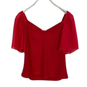 Sweetheart Butterfly Blouse Full Length Blouse Plain