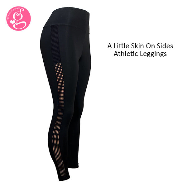 Y Workout A Little Skin On the Side Athletic Leggings High Waist