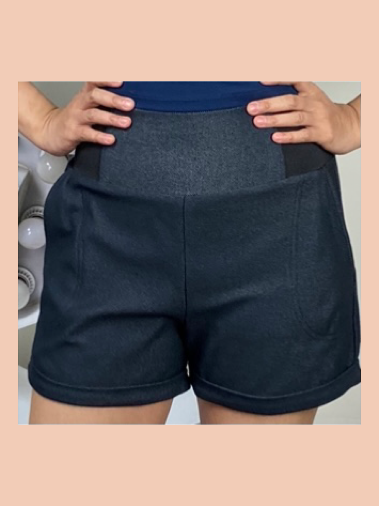 Hi Waist Denim Shorts