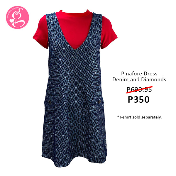 Jumper Dress Pinafore Embossed Neoprene
