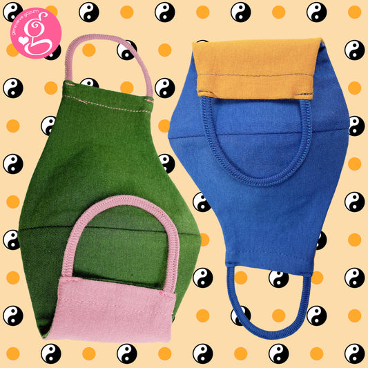 Cotton Solid Colors Washable Filter Pocket Face Cloth - Unisex, Comfortable & Reusable - 2 for P60